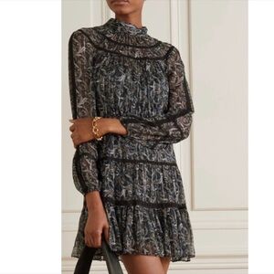 VERONICA BEARD Rahla Floral Paisley Minidress Dress